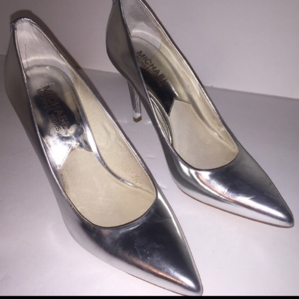 ♦️Michael Kors♦️Silver Heels